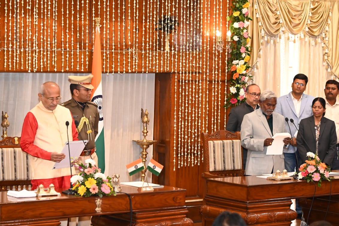 Champai Soren Takes Oath as 12th Chief Minister of Jharkhand
