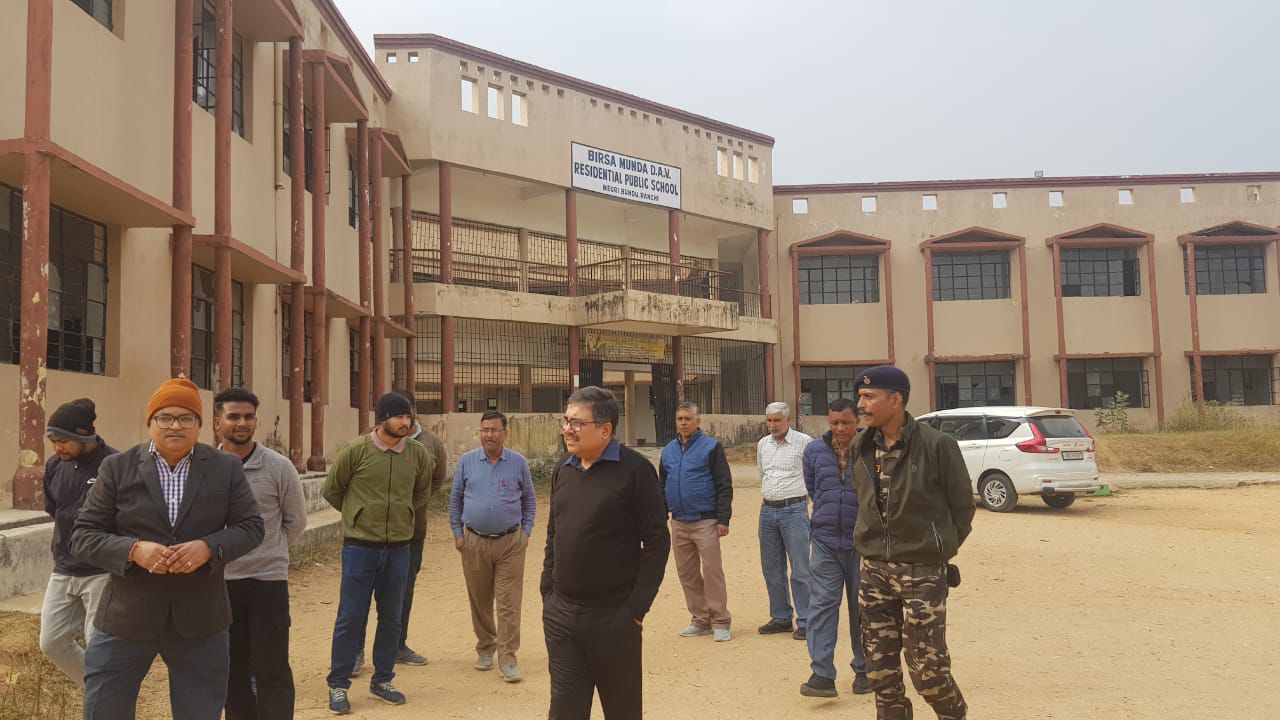 Inspection of Birsa Munda DAV Residential School in Bundu