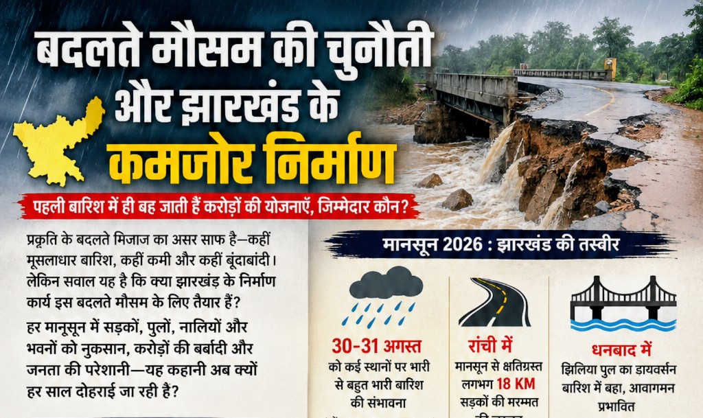 Erratic monsoon raises questions over the resilience and quality of government construction