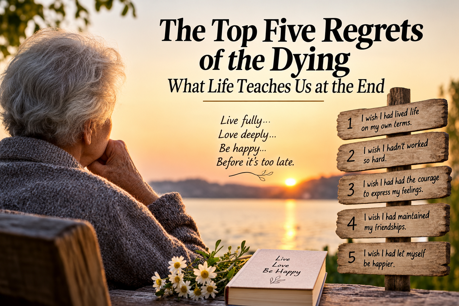 The Top Five Regrets of the Dying: What Life Teaches Us at the End