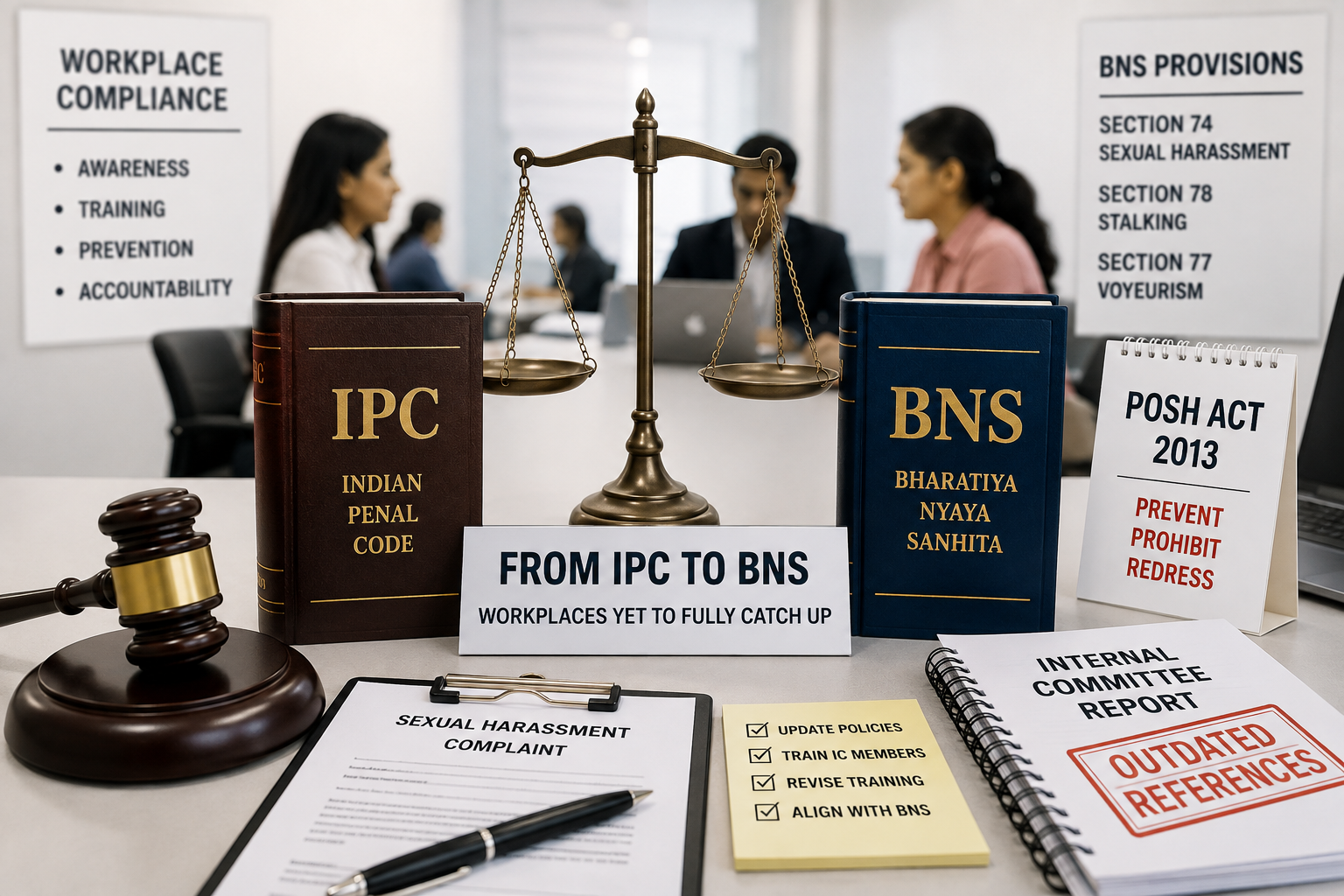 From IPC to BNS: Workplaces Yet to Fully Catch Up with New Criminal Law Framework