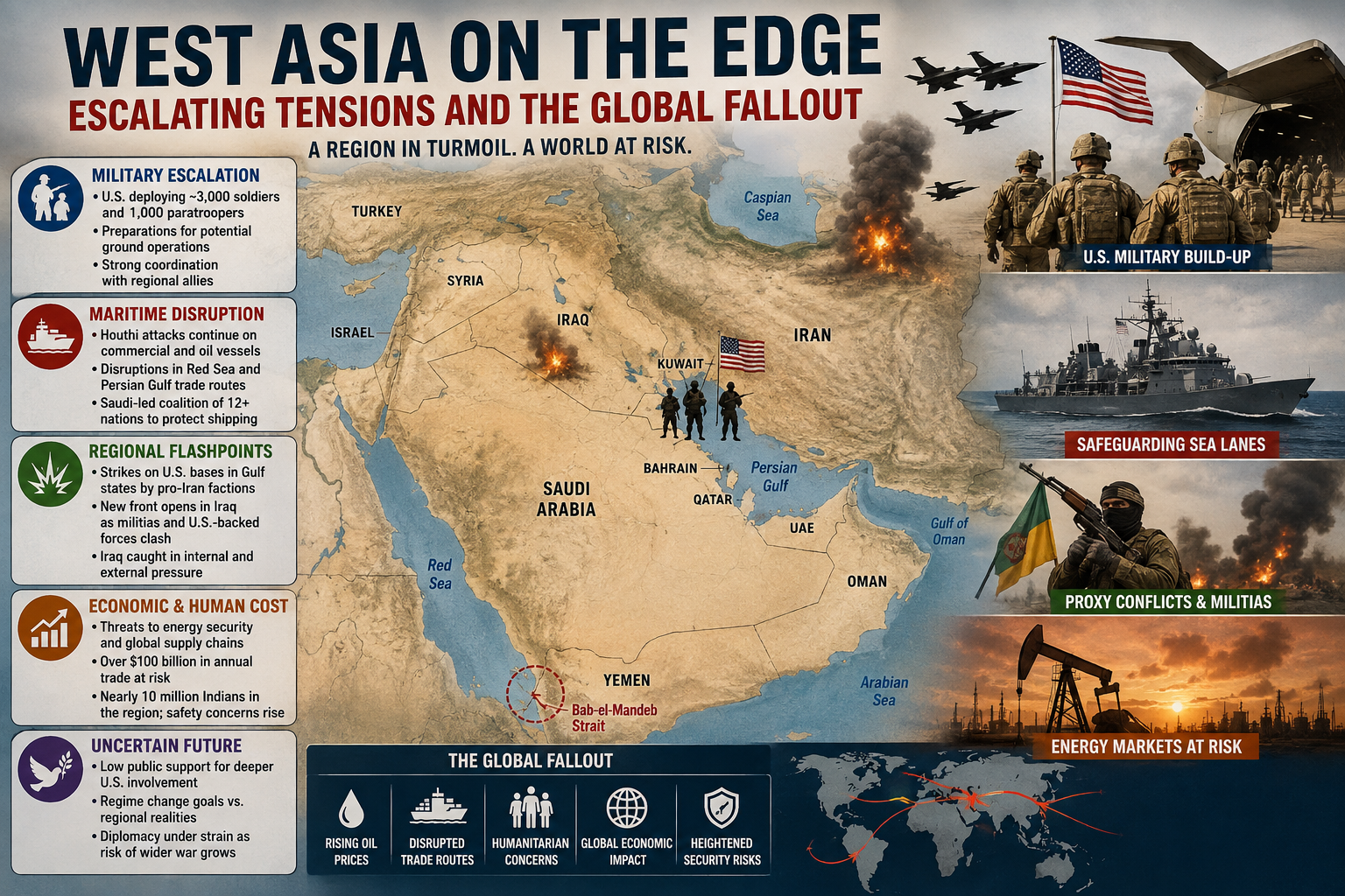 West Asia on the Edge: Escalating Tensions and the Global Fallout